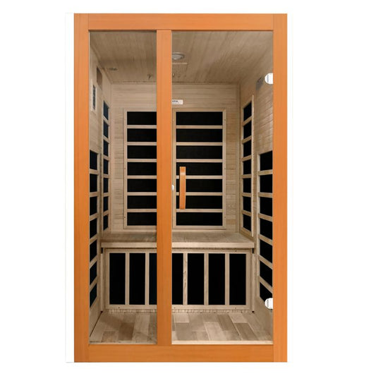 Santiago Elite DYN-6209-02 Infrared Sauna - front view