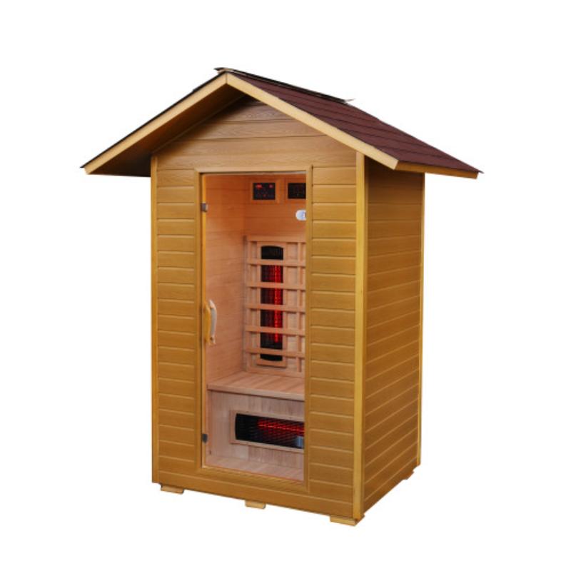 200D3 Burlington Infrared Sauna 2 person - angle view