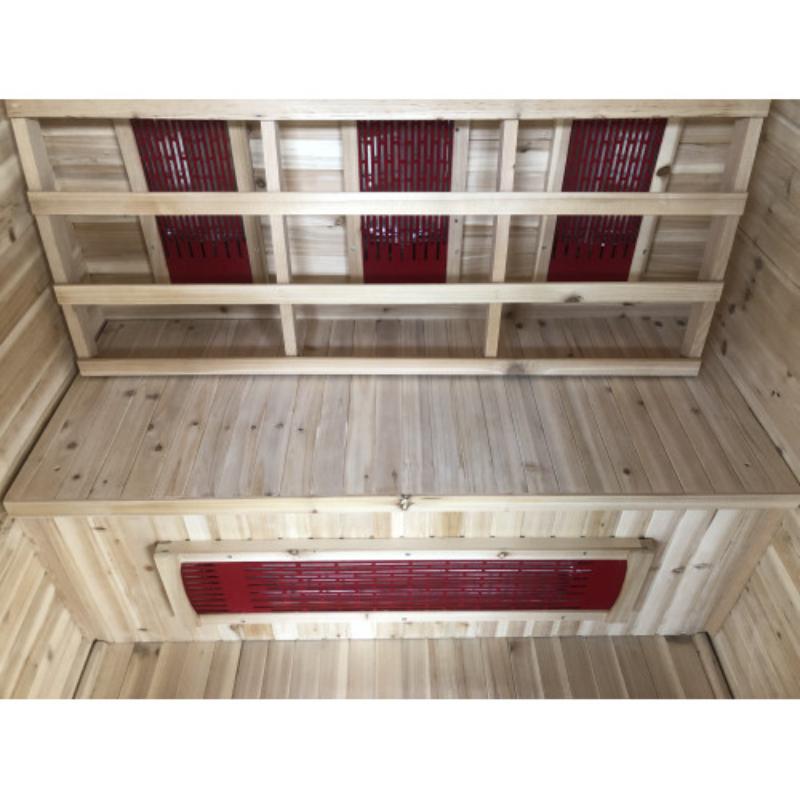 200D3 Burlington Infrared Sauna - interior seating