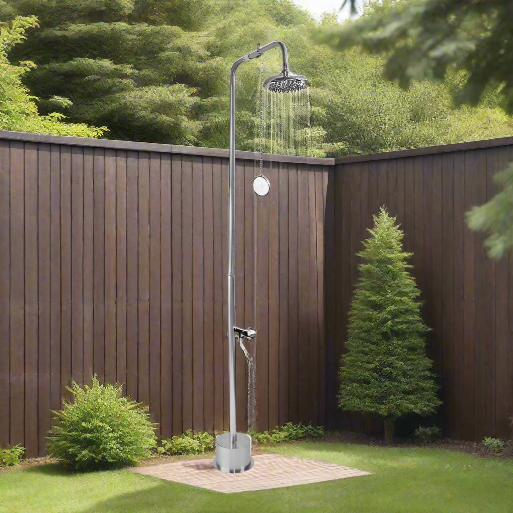 6" Shower Head - Free Standing Single Supply Shower | BS-1200-PCV-ADA