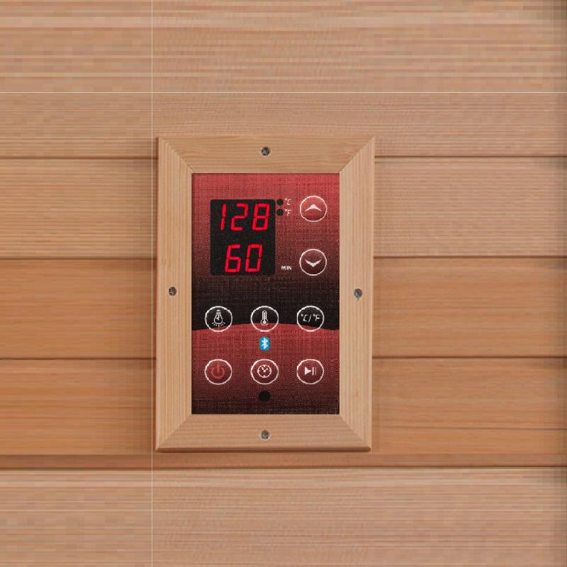 Vila Elite 3 Person Ultra Low EMF Far Infrared Sauna - digital control panel