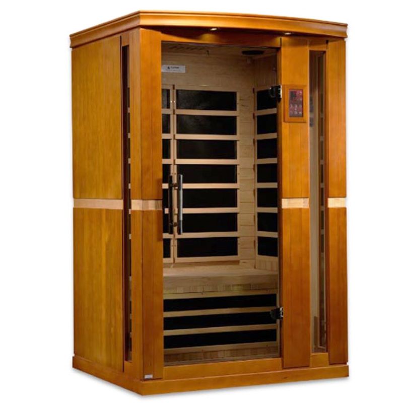 Dynamic Saunas Vittoria DYN-6220-01 | 2 Person Low EMF Far Infrared Sauna - front angled