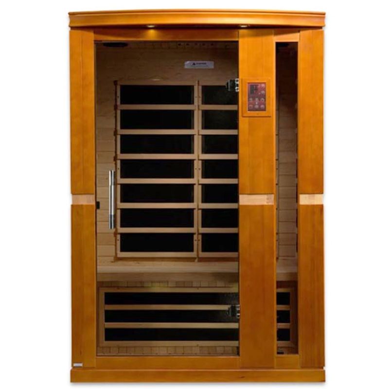 Dynamic Saunas Vittoria DYN-6220-01 | 2 Person Low EMF Far Infrared Sauna - straight front view