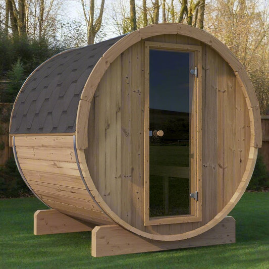 4 Person barrel sauna