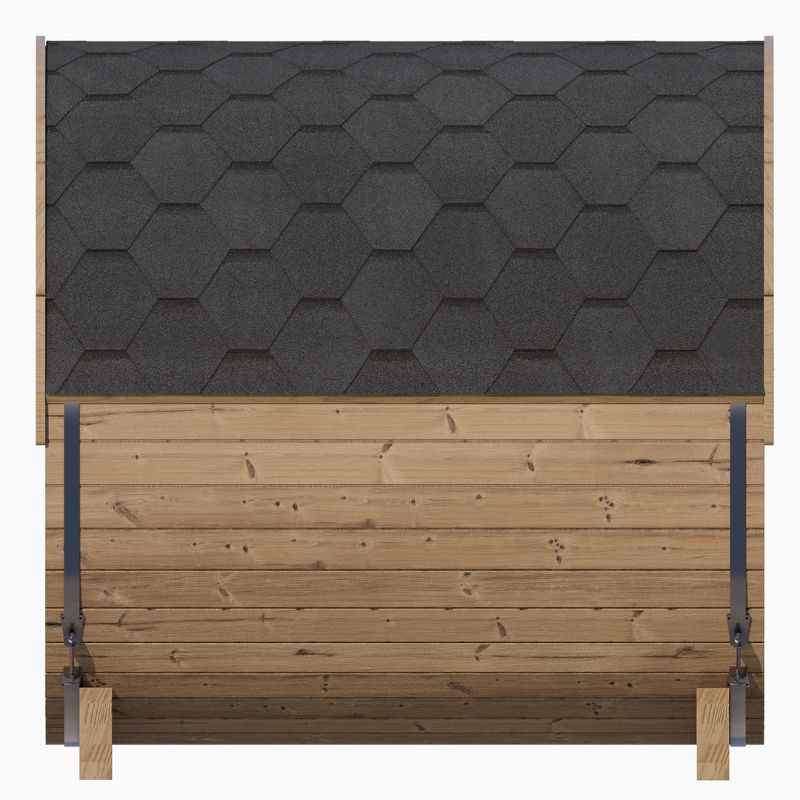 SaunaLife Ergo Barrel Sauna Model E7 | 4 Person Outdoor Sauna