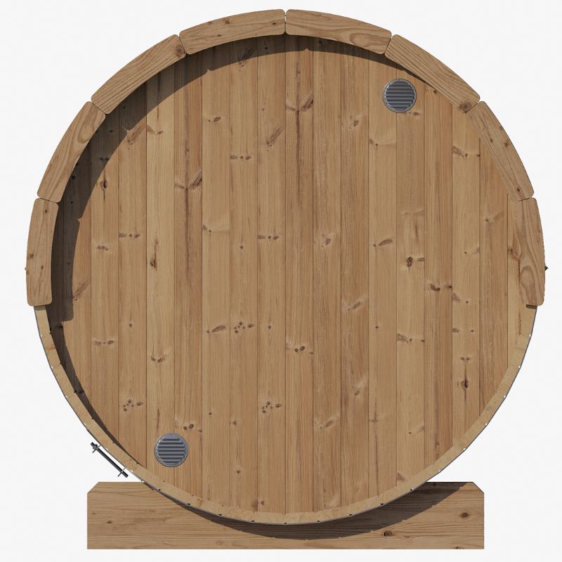 SaunaLife Ergo Barrel Sauna Model E7 | 4 Person Outdoor Sauna