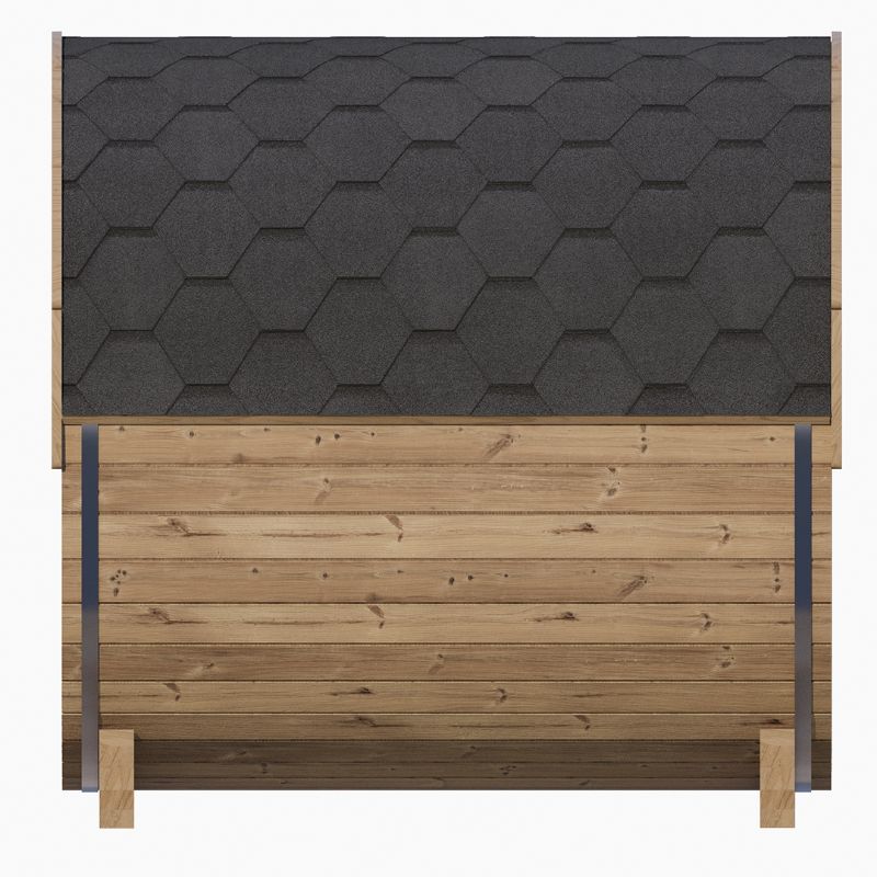 SaunaLife Ergo Barrel Sauna Model E7 | 4 Person Outdoor Sauna