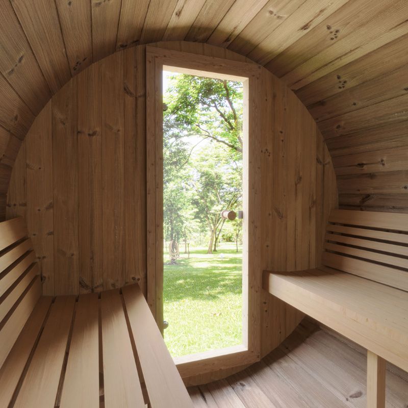 SaunaLife Ergo Barrel Sauna Model E8 | 6 Person