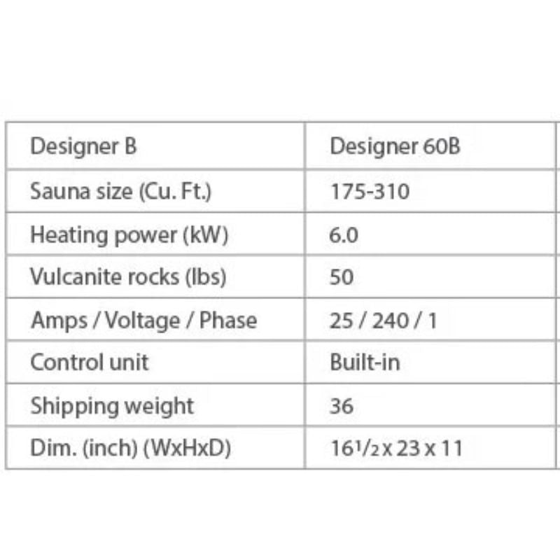 Dundalk | Designer B Sauna Heater with Rocks
