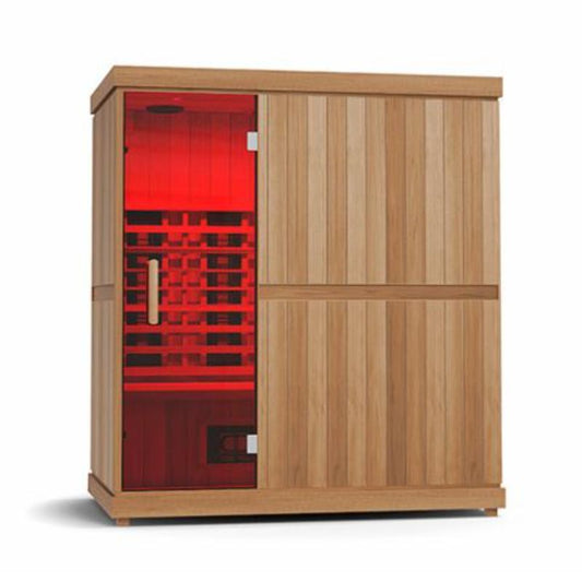 Finnmark 3-4 Person Full-Spectrum Infrared Sauna - chromotherapy red light