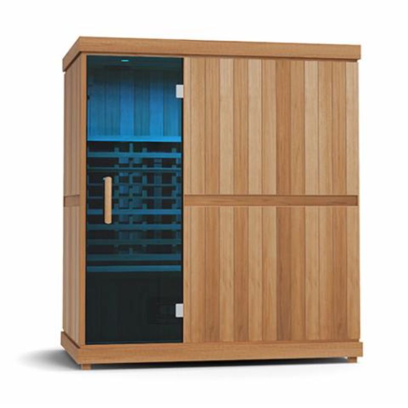 Finnmark 3-4 Person Full-Spectrum Infrared Sauna - chromotherapy blue light