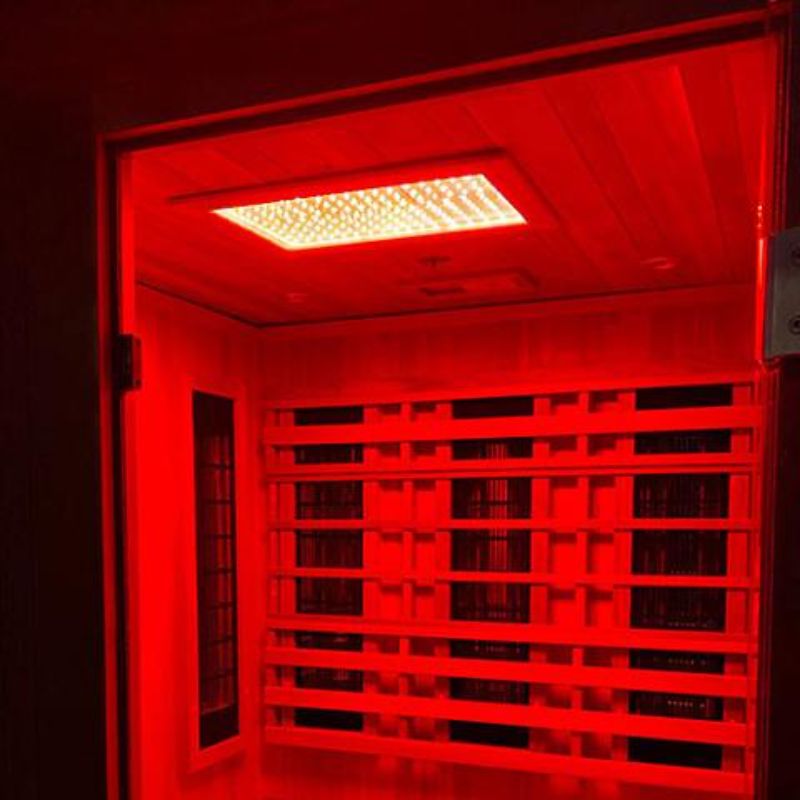 Finnmark Trinity 2-Person Hybrid Home Sauna - chromotherapy