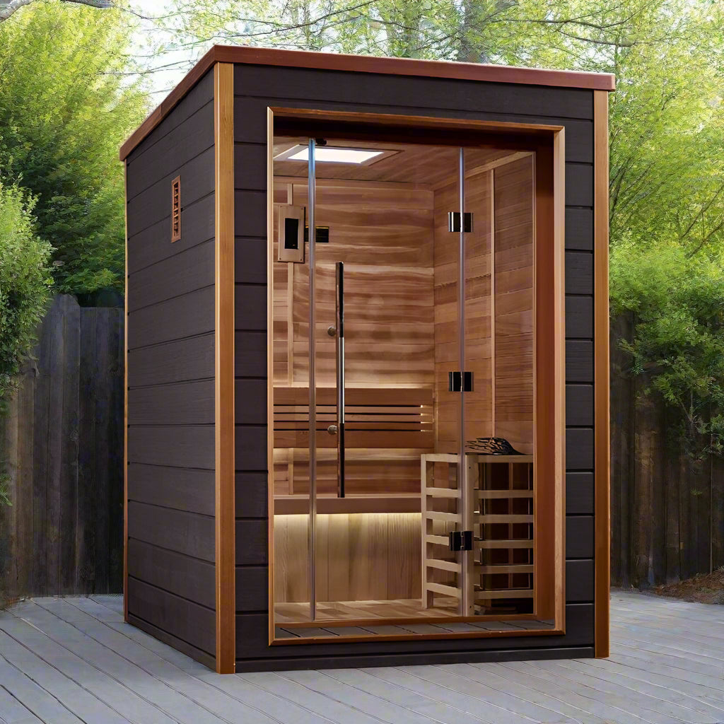 Golden Designs - Narvik Traditional Steam Sauna GDI-8202-01 | 2 Person
