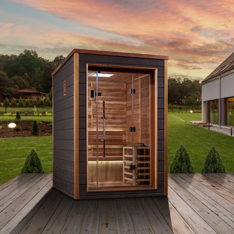 Golden Designs - Narvik Traditional Steam Sauna GDI-8202-01 | 2 Person