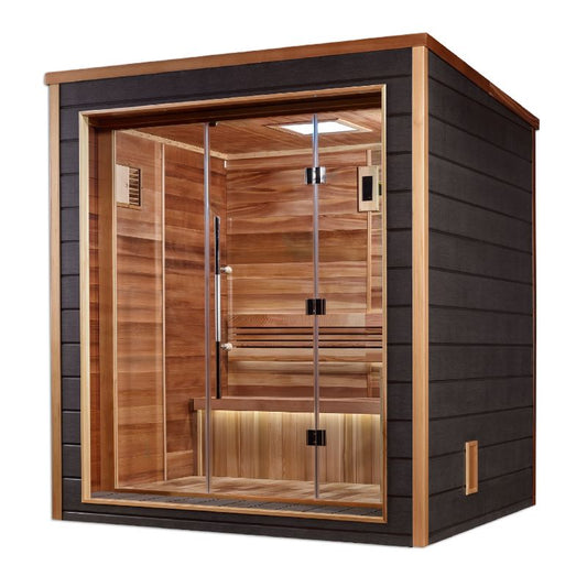 Golden Designs Drammen 3 Person Traditional Steam Sauna – GDI-8203-01