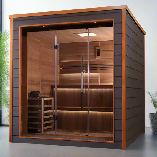 Bergen Home Steam Sauna - angled front view