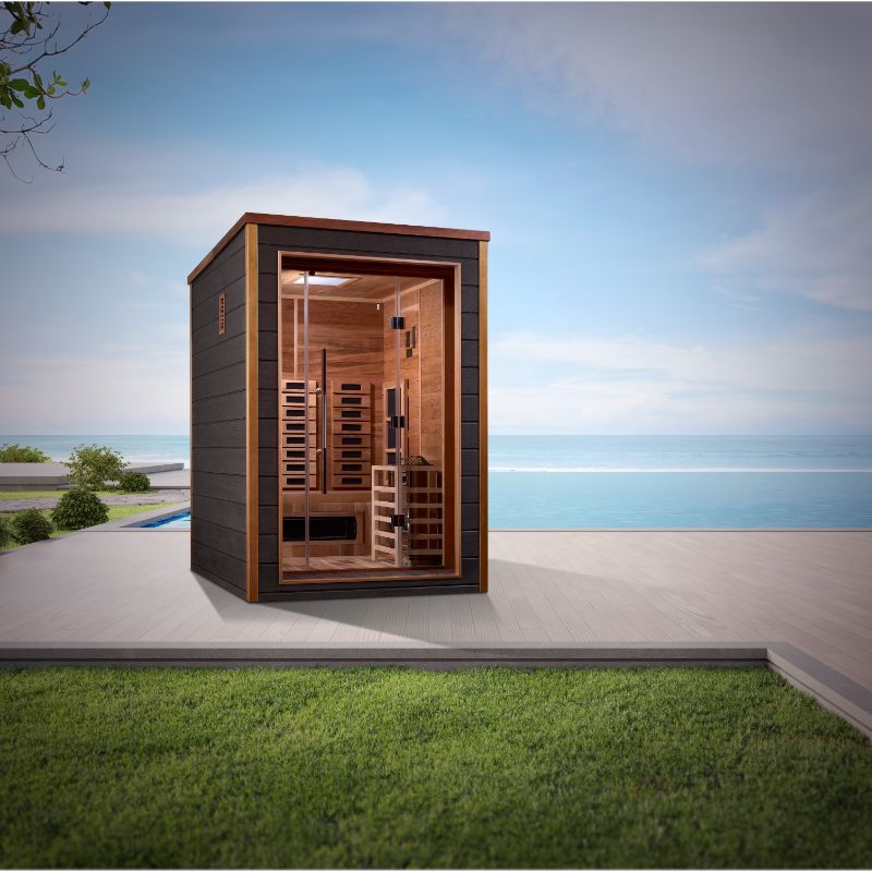 Golden Designs - Nora Hybrid Sauna GDI-8222-01 | 2 Person