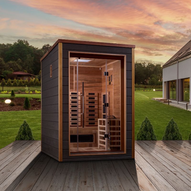 Golden Designs - Nora Hybrid Sauna GDI-8222-01 | 2 Person