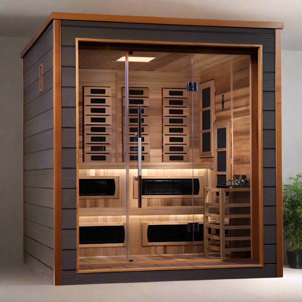 Karlstad 6 Person Hybrid Sauna GDI-8226-01-angle view