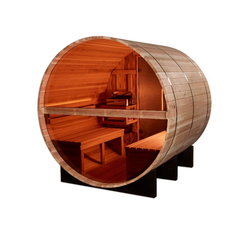 Golden Designs - Zurich Barrel Sauna GDI-B024-01 | 4 Person