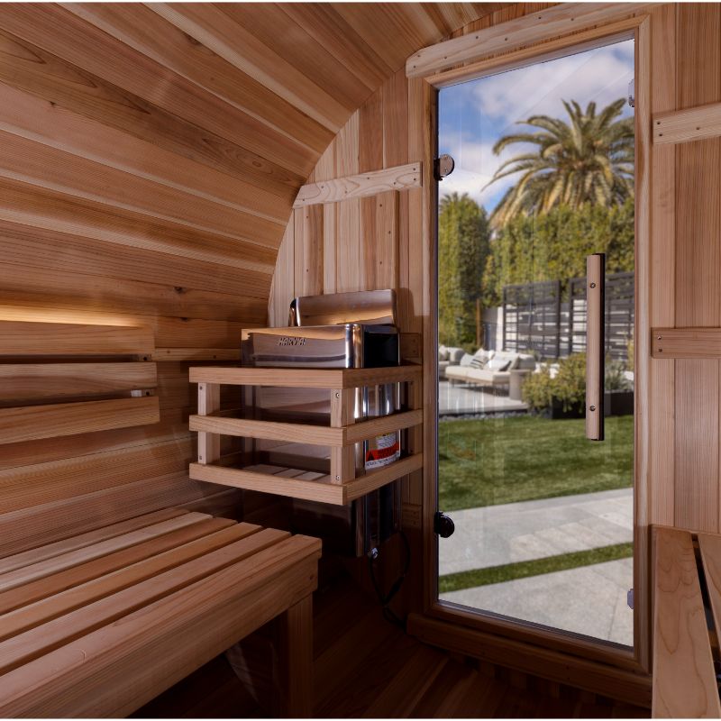 Golden Designs - Zurich Barrel Sauna GDI-B024-01 | 4 Person