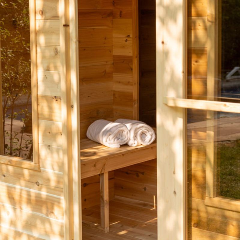 Georgian Outdoor Sauna with Changeroom - 6 Person | Dundalk CTC88CW