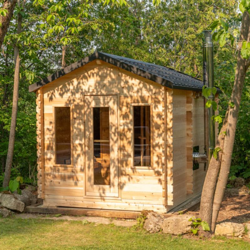 Georgian Outdoor Sauna with Changeroom - 6 Person | Dundalk CTC88CW