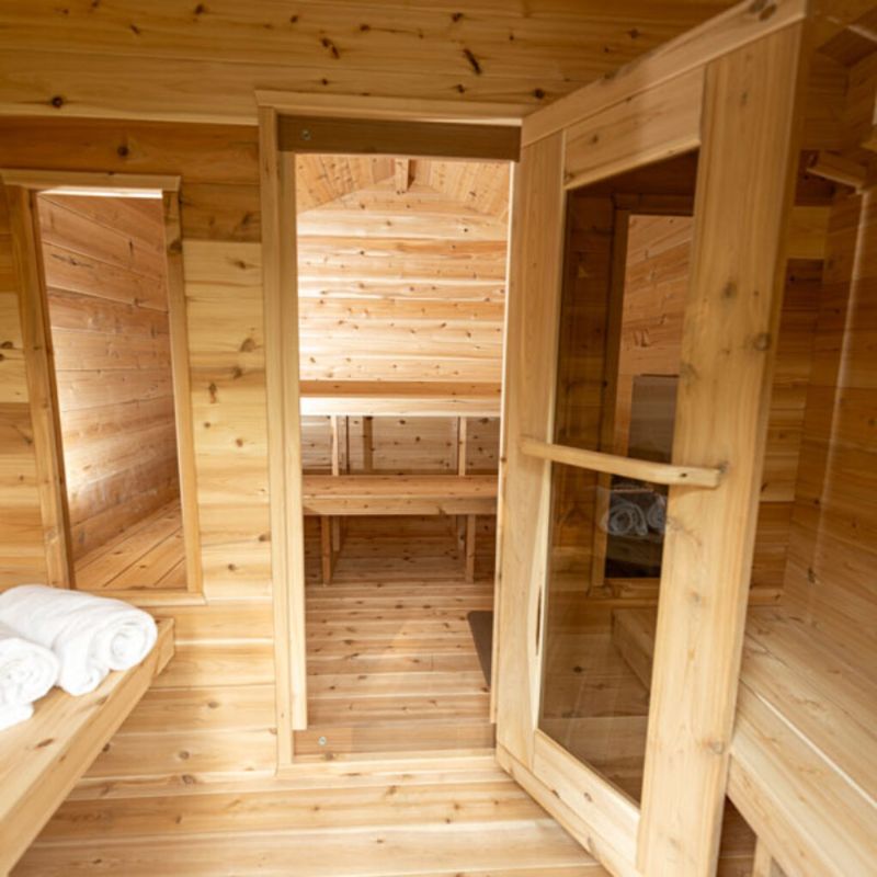 Georgian Outdoor Sauna with Changeroom - 6 Person | Dundalk CTC88CW