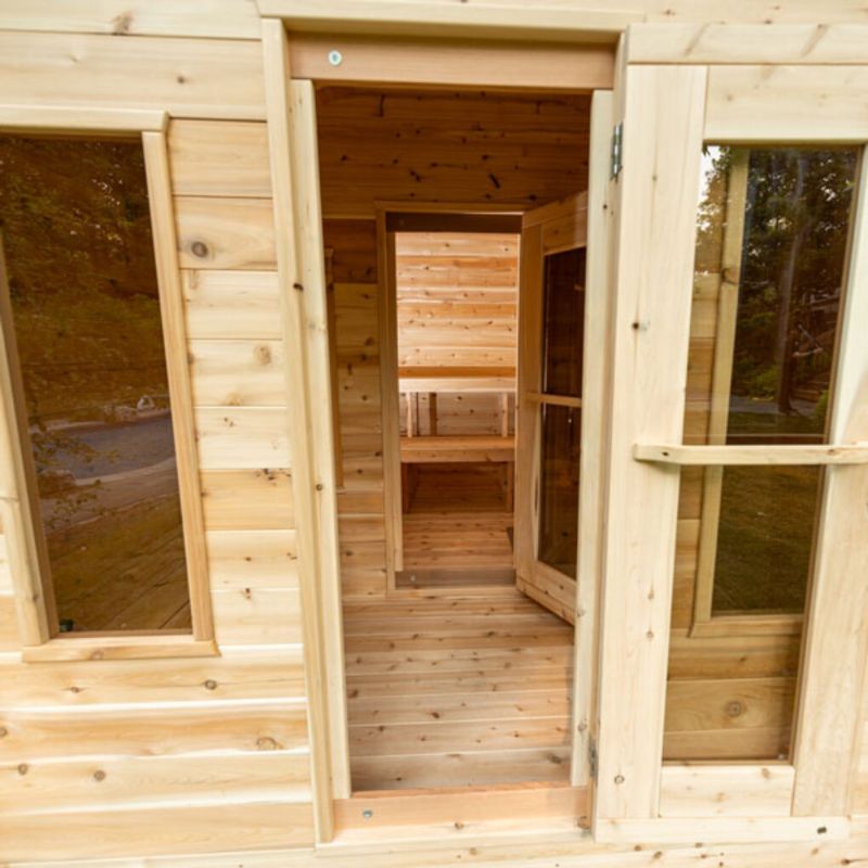 Georgian Outdoor Sauna with Changeroom - 6 Person | Dundalk CTC88CW