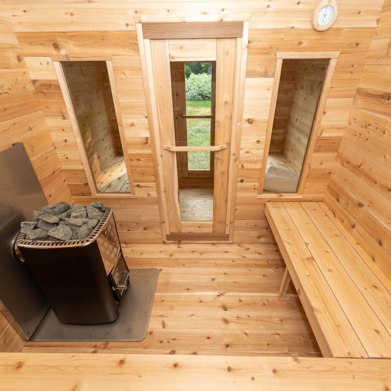 Georgian Outdoor Sauna with Changeroom - 6 Person | Dundalk CTC88CW