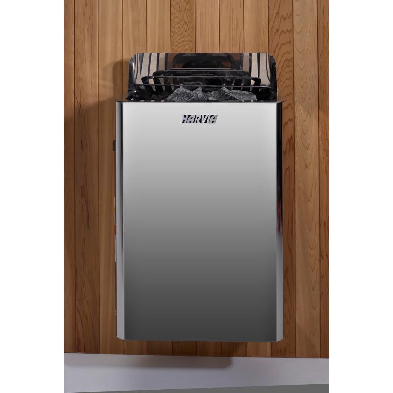 Alberg 3 Person Outdoor Steam Sauna - heater, front view