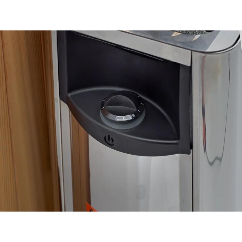 Alberg 3 Person Outdoor Steam Sauna - close up of heater controls