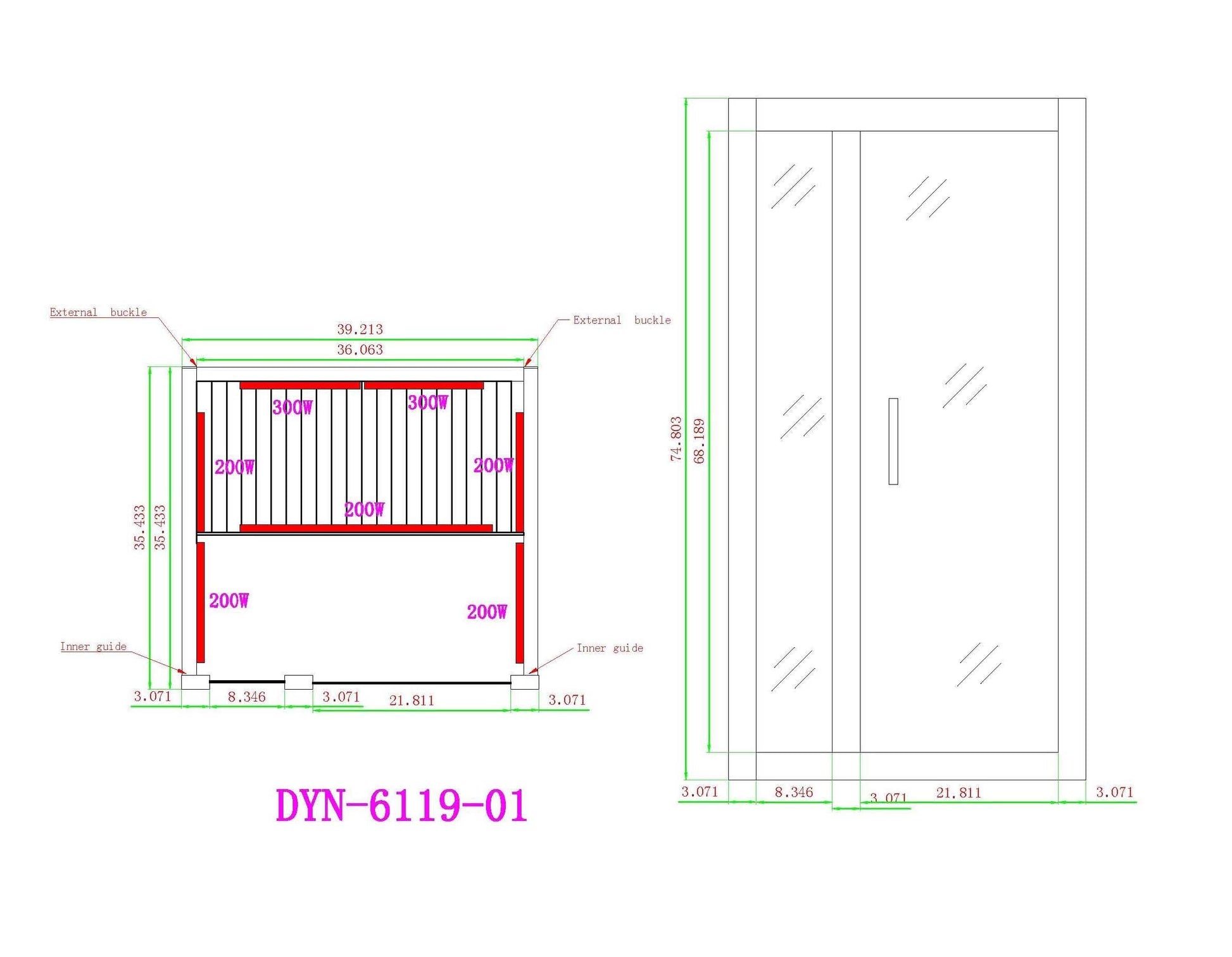 Gracia dimensions diagram