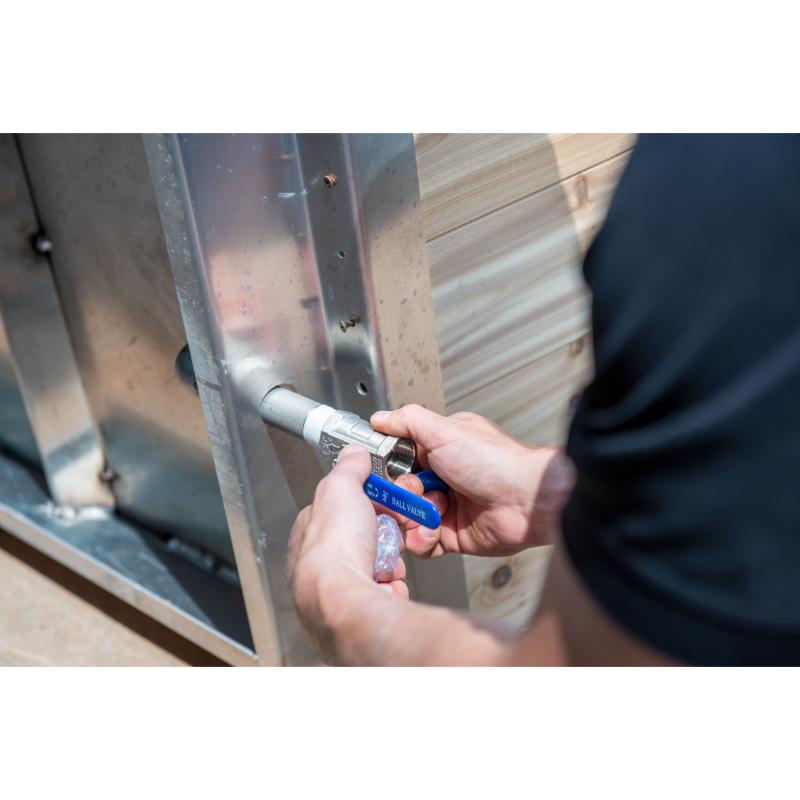 Polar Cold Plunge Tub-water pipe adjustment