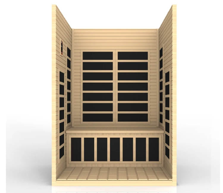 Santiago DYN-6209-02 Infrared Sauna - cut away inside view
