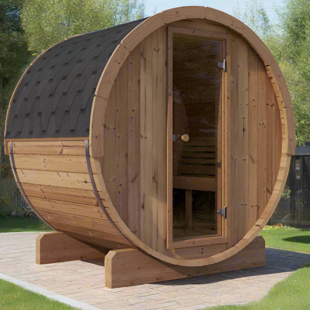 Ergo 3 Person Barrel Sauna Model E6