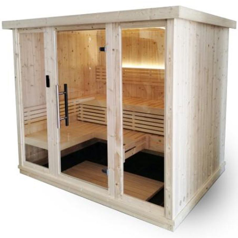 Sauna Life Model X7, 4-6 Person Indoor In-Home Steam Sauna