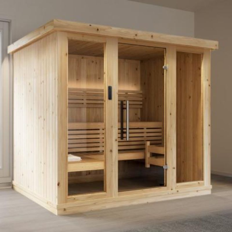 Sauna Life Model X7, 4-6 Person Indoor In-Home Steam Sauna