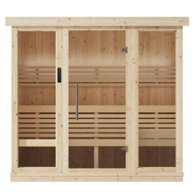 Sauna Life Model X7, 4-6 Person Indoor In-Home Steam Sauna