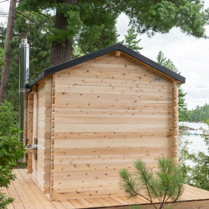 Georgian Outdoor Sauna with Porch - 6 Person | Dundalk CTC88PW