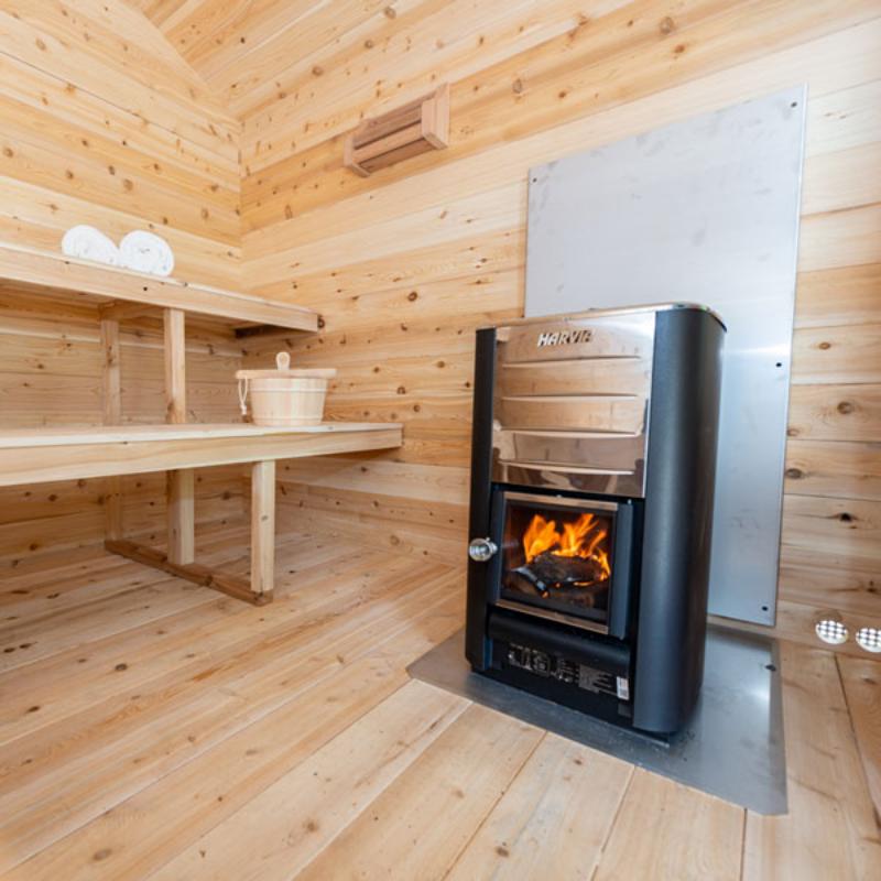 Georgian Outdoor Sauna with Porch - 6 Person | Dundalk CTC88PW