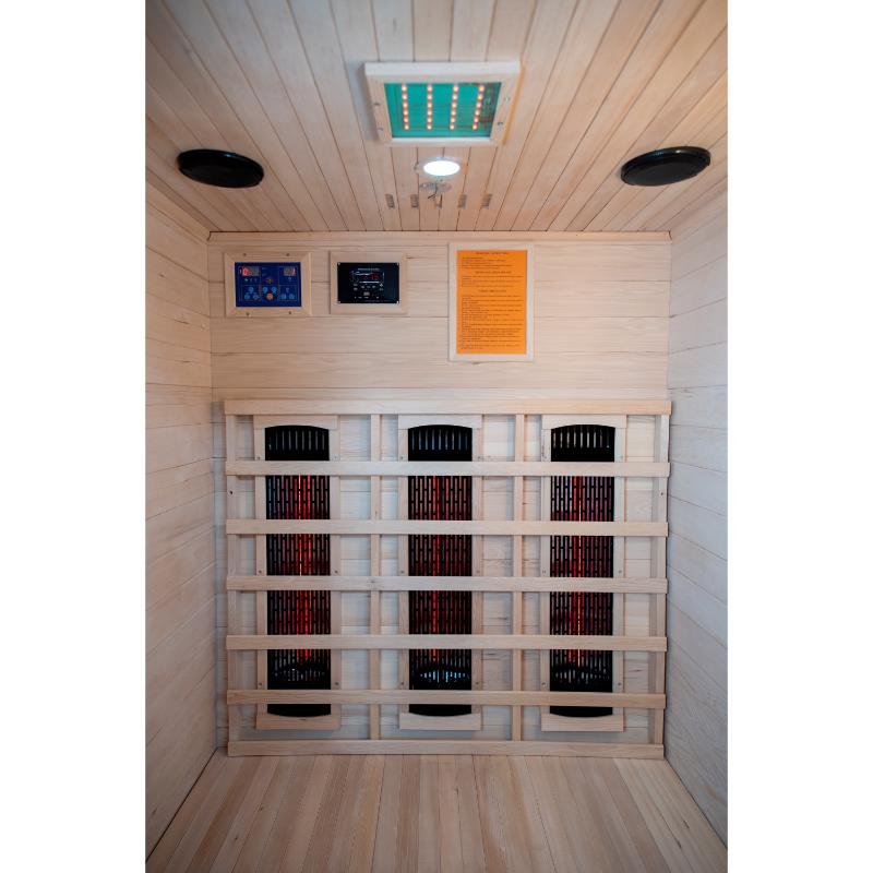 200D3 Burlington Home Infrared Sauna - interior