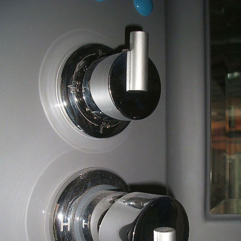 Maya Bath Valencia Steam Shower & Tub Combo - jets close up
