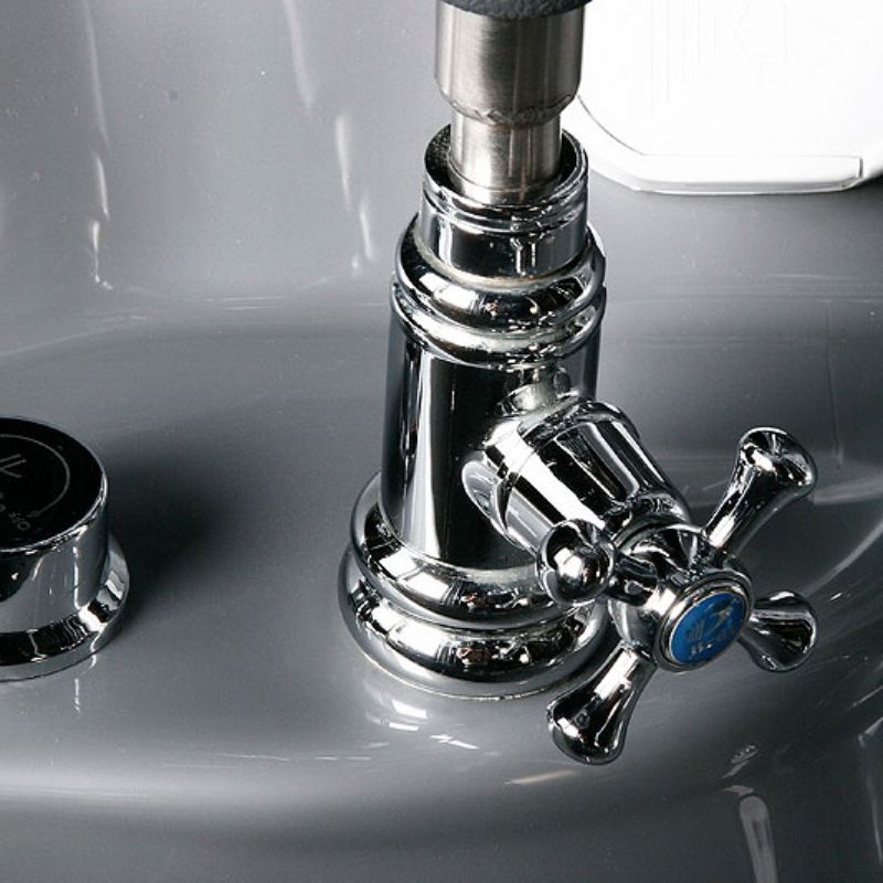 Maya Bath Valencia Steam Shower & Tub Combo - faucet handle