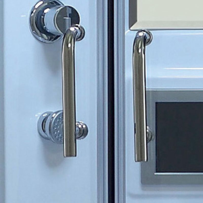 Maya Bath Valencia Steam Shower & Tub Combo - door handles