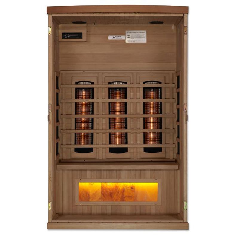 2 Person GDI-8020-02 Full Spectrum with Salt bars - front view with salt bar illuminated