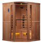 3 Person Full Spectrum Infrared Sauna with Himalayan Salt Bars -  front view