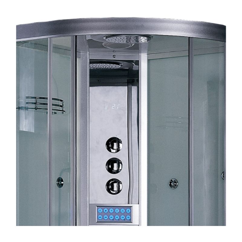 Ariel Platinum DZ934F8 | 36 x 36 Walk-in Luxury Steam Shower 3 kW Generator - steam jets