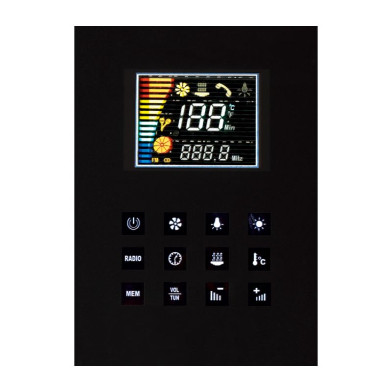 Ariel Platinum DZ934F8 | 36 x 36 Walk-in Luxury Steam Shower 3 kW Generator - control panel
