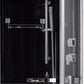 Ariel Platinum DZ962F8 Black free standing luxury steam shower-interior